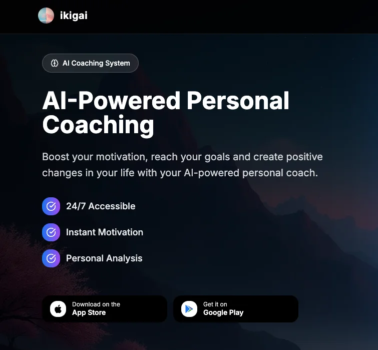 Ikigai - AI Wellness App